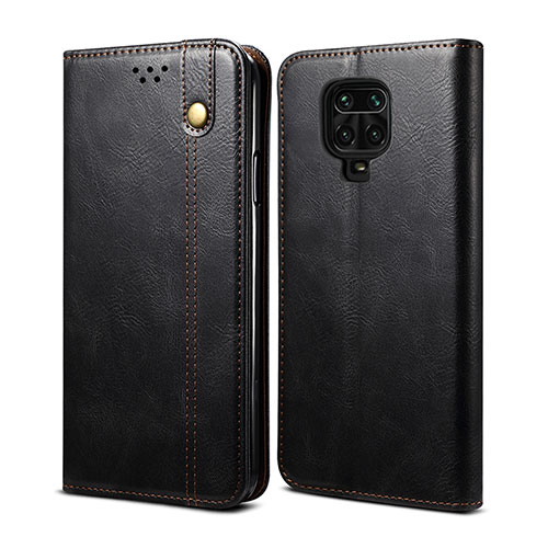 Leather Case Stands Flip Cover Holder B01S for Xiaomi Poco M2 Pro Black