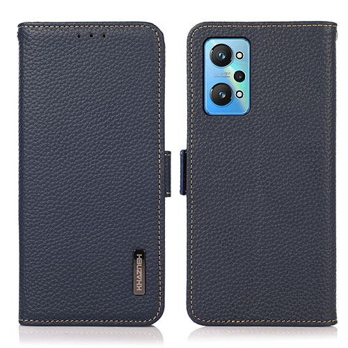 Leather Case Stands Flip Cover Holder B03H for Realme GT Neo 3T 5G Blue