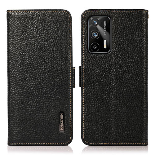 Leather Case Stands Flip Cover Holder B03H for Realme GT Neo 5G Black