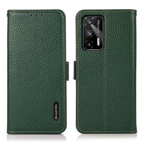 Leather Case Stands Flip Cover Holder B03H for Realme GT Neo 5G Green