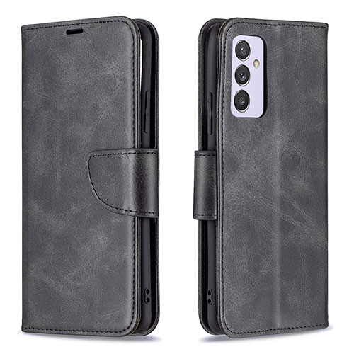 Leather Case Stands Flip Cover Holder B04F for Samsung Galaxy F54 5G Black