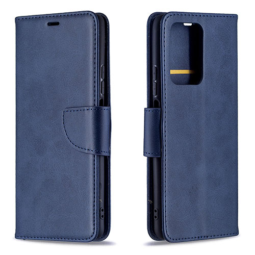 Leather Case Stands Flip Cover Holder B04F for Xiaomi Mi 11T 5G Blue