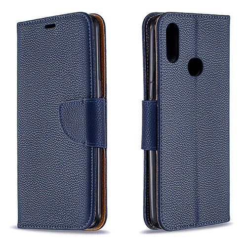 Leather Case Stands Flip Cover Holder B06F for Samsung Galaxy A10s Blue