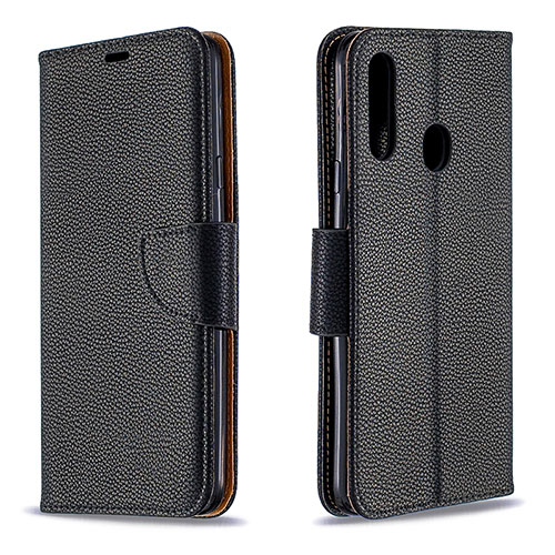 Leather Case Stands Flip Cover Holder B06F for Samsung Galaxy A20s Black