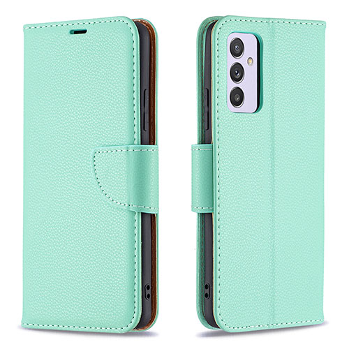 Leather Case Stands Flip Cover Holder B06F for Samsung Galaxy A54 5G Green