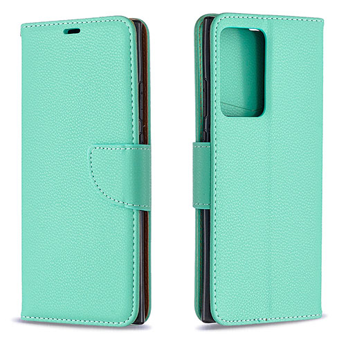 Leather Case Stands Flip Cover Holder B06F for Samsung Galaxy Note 20 Ultra 5G Green