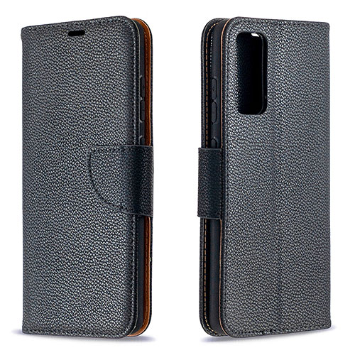 Leather Case Stands Flip Cover Holder B06F for Samsung Galaxy S20 FE 4G Black