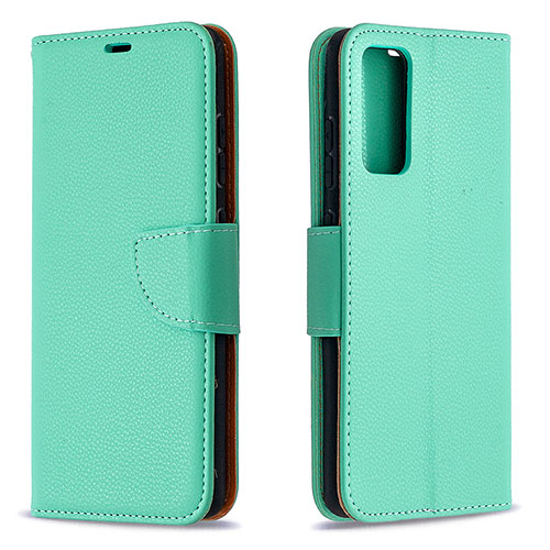 Leather Case Stands Flip Cover Holder B06F for Samsung Galaxy S20 Lite 5G Green