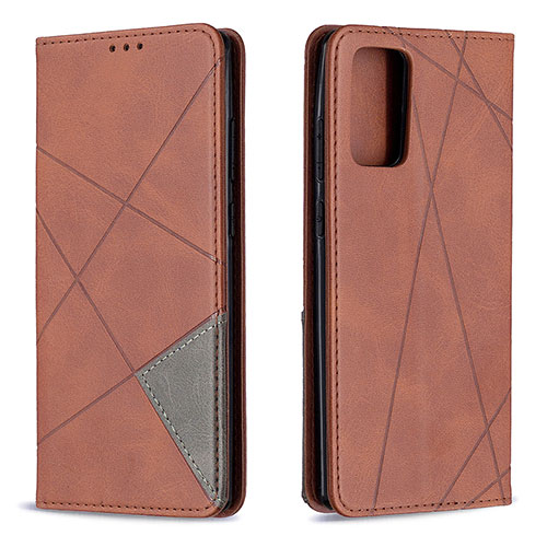 Leather Case Stands Flip Cover Holder B07F for Samsung Galaxy Note 20 5G Brown