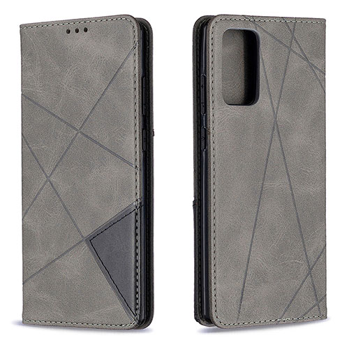 Leather Case Stands Flip Cover Holder B07F for Samsung Galaxy Note 20 5G Gray