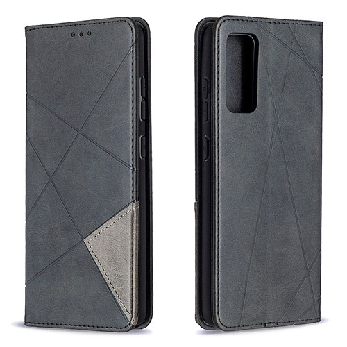 Leather Case Stands Flip Cover Holder B07F for Samsung Galaxy S20 FE (2022) 5G Black