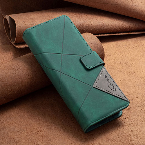 Leather Case Stands Flip Cover Holder B07F for Samsung Galaxy Z Fold4 5G Green