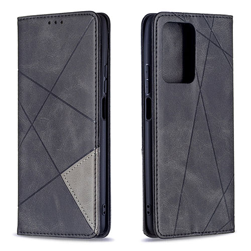 Leather Case Stands Flip Cover Holder B07F for Xiaomi Mi 11T Pro 5G Black