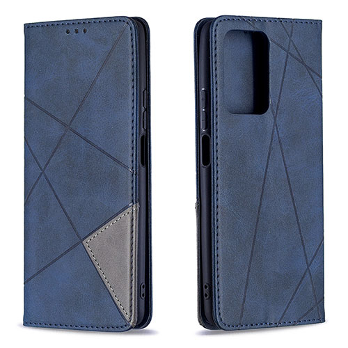 Leather Case Stands Flip Cover Holder B07F for Xiaomi Mi 11T Pro 5G Blue