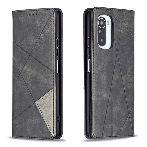 Leather Case Stands Flip Cover Holder B07F for Xiaomi Mi 11X 5G Black