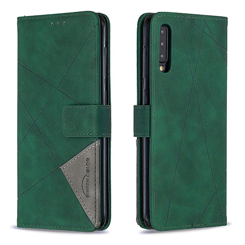 Leather Case Stands Flip Cover Holder B08F for Samsung Galaxy A30S Green