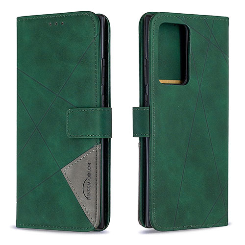 Leather Case Stands Flip Cover Holder B08F for Samsung Galaxy Note 20 Ultra 5G Green