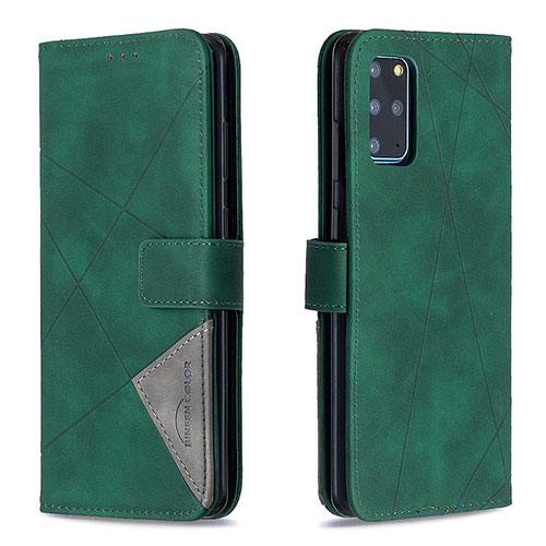 Leather Case Stands Flip Cover Holder B08F for Samsung Galaxy S20 Plus Green