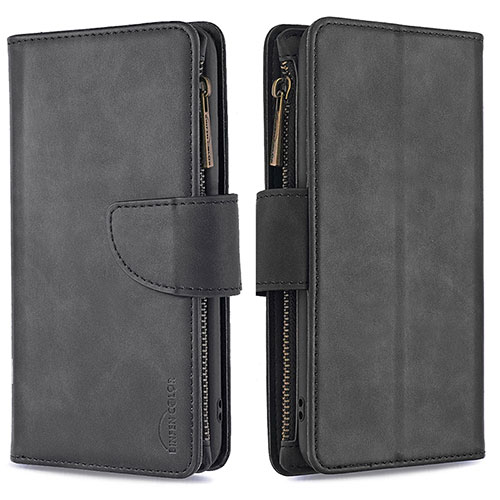 Leather Case Stands Flip Cover Holder B09F for Samsung Galaxy A30S Black