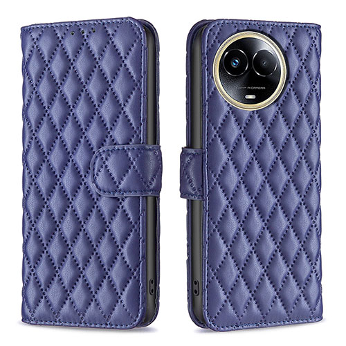 Leather Case Stands Flip Cover Holder B11F for Realme V50 5G Blue