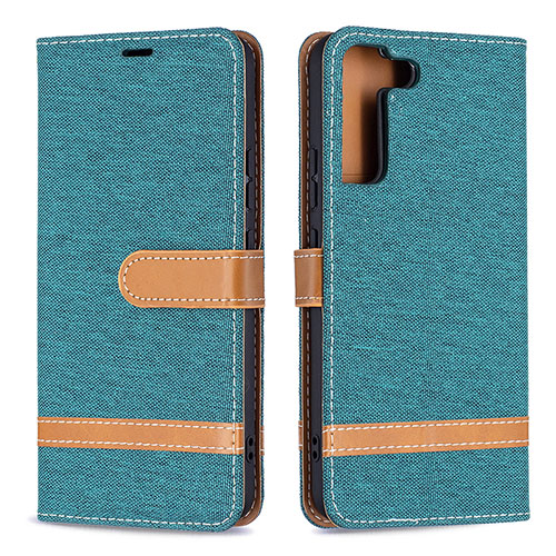 Leather Case Stands Flip Cover Holder B11F for Samsung Galaxy S23 5G Green