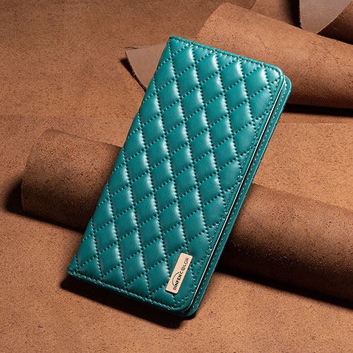 Leather Case Stands Flip Cover Holder B11F for Xiaomi Redmi 11A 4G Green