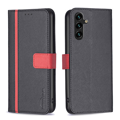 Leather Case Stands Flip Cover Holder B13F for Samsung Galaxy A13 5G Black