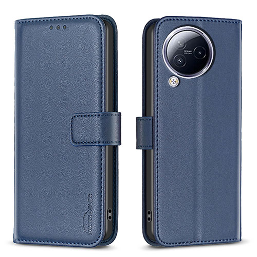 Leather Case Stands Flip Cover Holder B23F for Xiaomi Civi 3 5G Blue