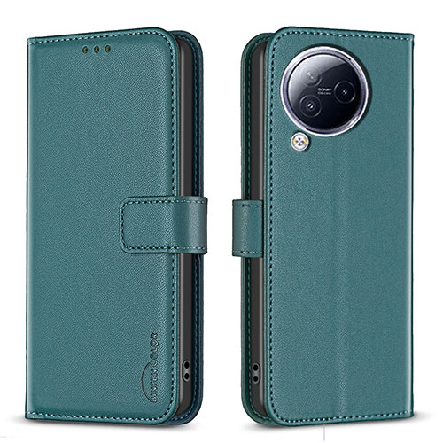 Leather Case Stands Flip Cover Holder B23F for Xiaomi Civi 3 5G Green