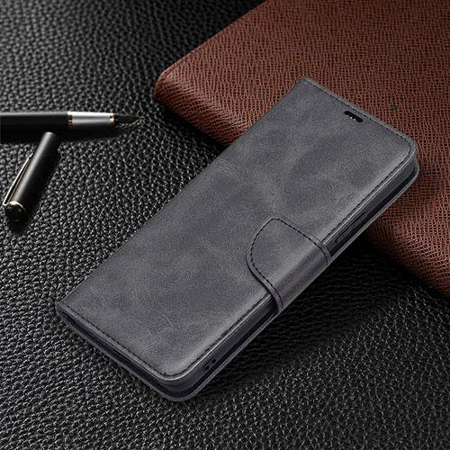 Leather Case Stands Flip Cover Holder BF1 for Xiaomi Redmi Note 10 Pro Max Black