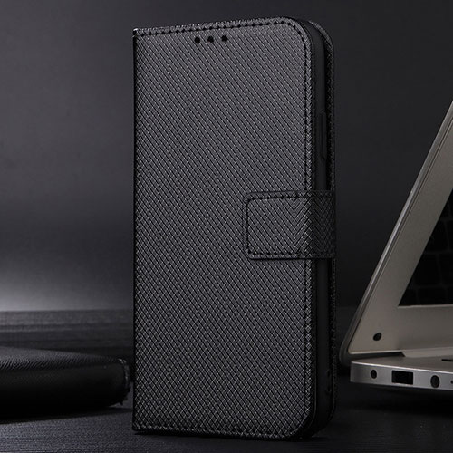 Leather Case Stands Flip Cover Holder BY1 for Samsung Galaxy F23 5G Black