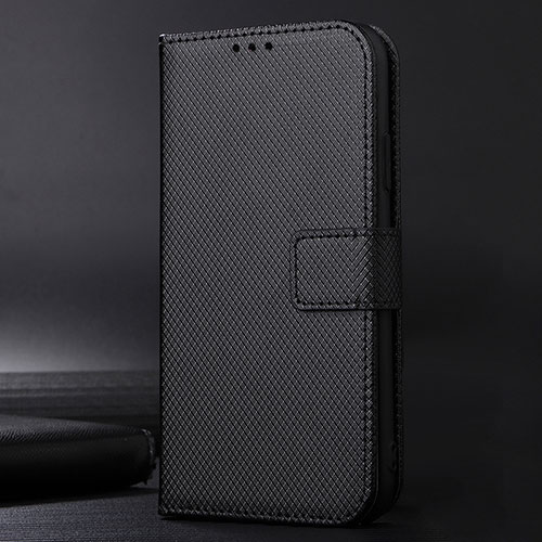 Leather Case Stands Flip Cover Holder BY1 for Sharp Aquos Zero6 Black