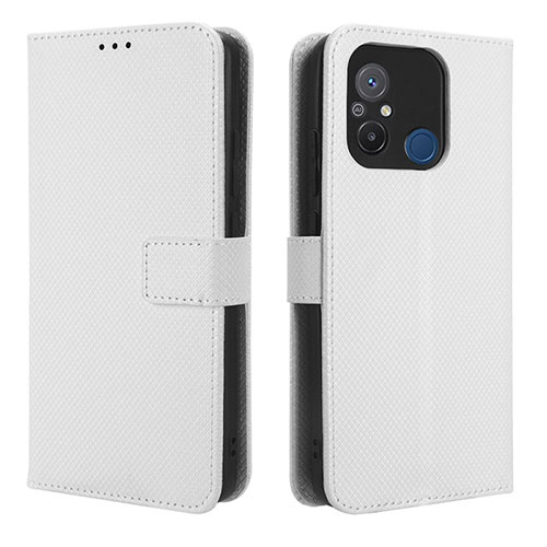 Leather Case Stands Flip Cover Holder BY1 for Xiaomi Redmi 11A 4G White