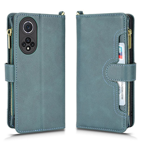 Leather Case Stands Flip Cover Holder BY2 for Huawei Honor 50 5G Green