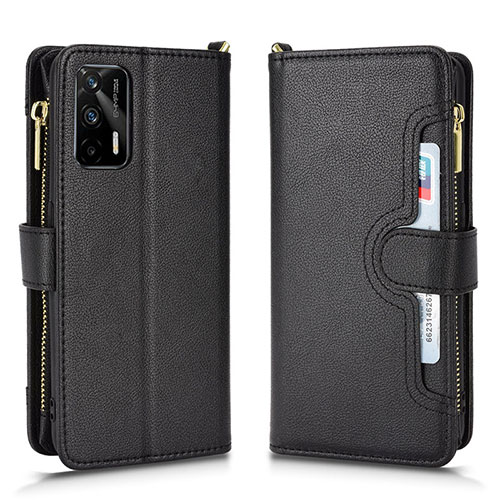 Leather Case Stands Flip Cover Holder BY2 for Realme GT Neo 5G Black