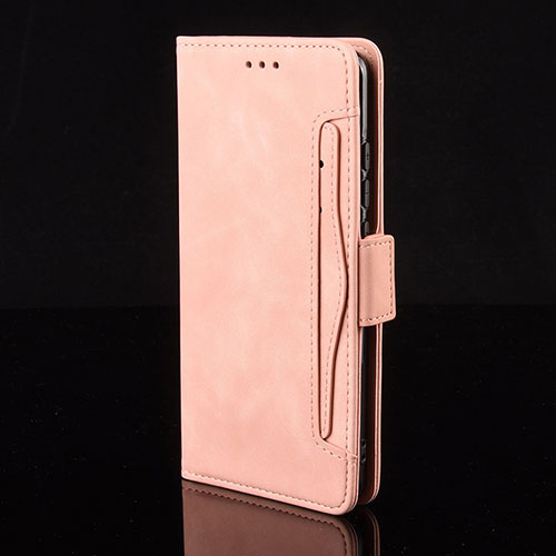 Leather Case Stands Flip Cover Holder BY2 for Xiaomi POCO C3 Pink