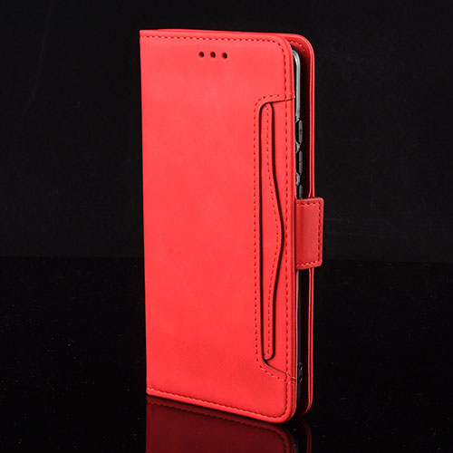 Leather Case Stands Flip Cover Holder BY2 for Xiaomi POCO C3 Red