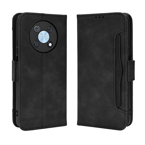 Leather Case Stands Flip Cover Holder BY3 for Huawei Enjoy 50 Pro Black