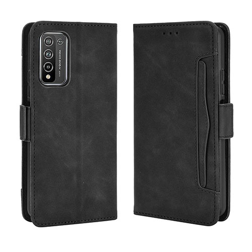 Leather Case Stands Flip Cover Holder BY3 for Huawei Honor 10X Lite Black