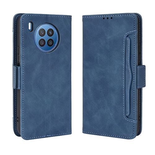 Leather Case Stands Flip Cover Holder BY3 for Huawei Honor 50 Lite Blue