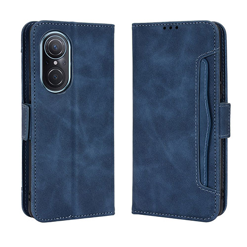 Leather Case Stands Flip Cover Holder BY3 for Huawei Honor 50 SE 5G Blue