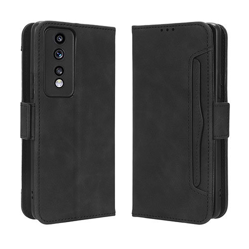 Leather Case Stands Flip Cover Holder BY3 for Huawei Honor 80 GT 5G Black