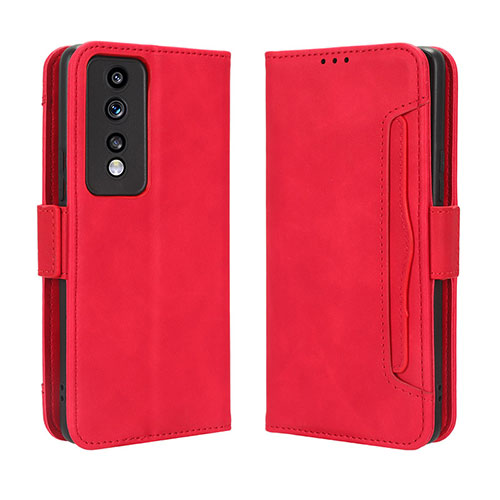 Leather Case Stands Flip Cover Holder BY3 for Huawei Honor 80 GT 5G Red