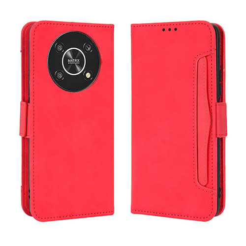 Leather Case Stands Flip Cover Holder BY3 for Huawei Honor Magic4 Lite 5G Red