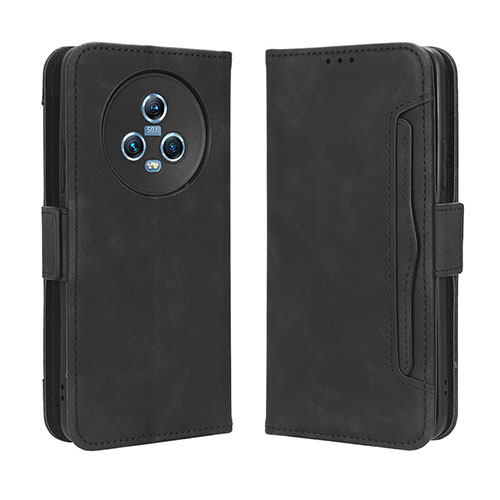 Leather Case Stands Flip Cover Holder BY3 for Huawei Honor Magic5 5G Black