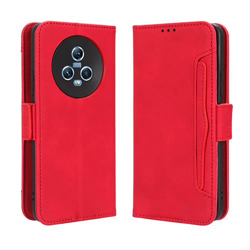 Leather Case Stands Flip Cover Holder BY3 for Huawei Honor Magic5 5G Red