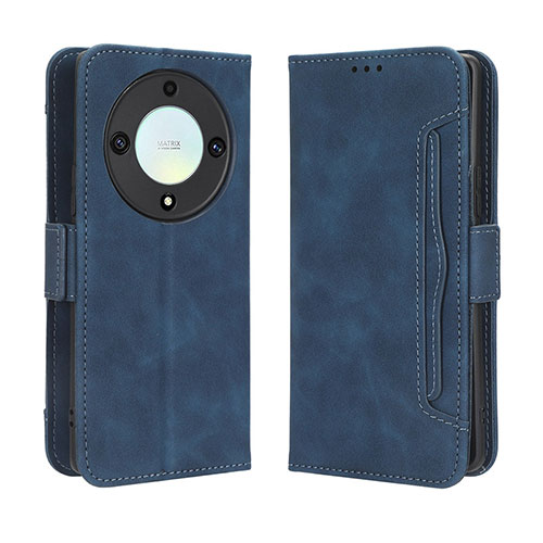 Leather Case Stands Flip Cover Holder BY3 for Huawei Honor Magic5 Lite 5G Blue