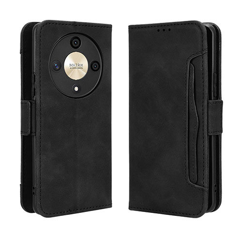 Leather Case Stands Flip Cover Holder BY3 for Huawei Honor Magic6 Lite 5G Black