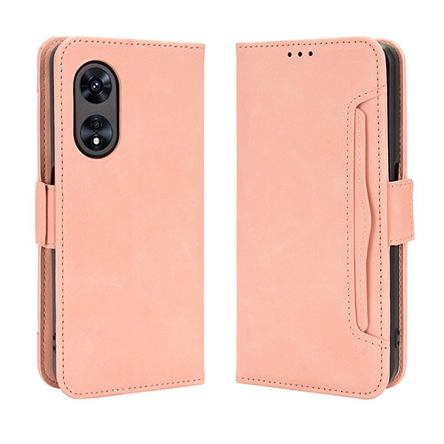 Leather Case Stands Flip Cover Holder BY3 for Huawei Honor X5 Plus Pink