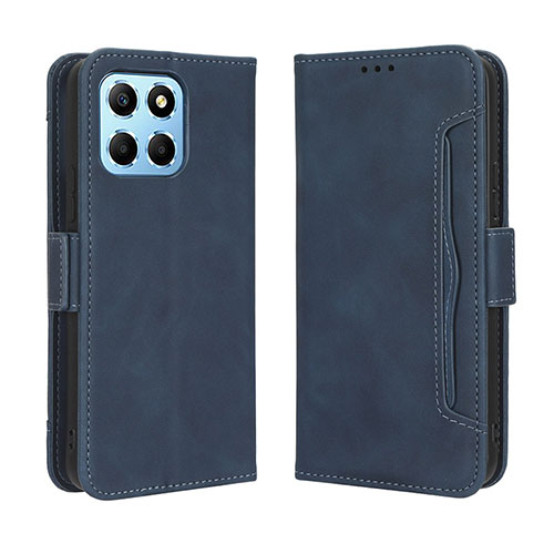 Leather Case Stands Flip Cover Holder BY3 for Huawei Honor X8 5G Blue